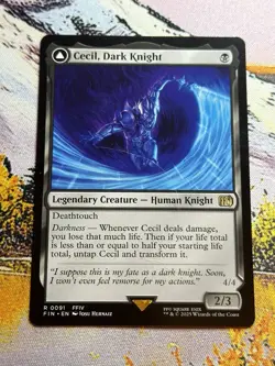 MTG Cecil, Dark Knight / Cecil, Redeemed Paladin - 91 / English / Near Mint - Image 4