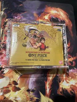 One Piece OP04 Kingdoms of Intrigue Display Booster Box English TCG OP-04 Sealed - Image 1