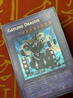 YUGIOH GATLING DRAGON ULTRA RARE 1ST EDITION EXCELLENT FET-EN035 - Image 3