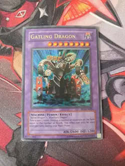 Yugioh Gatling Dragon FET-EN035 Ultra Rare Unlimited Edition LP - Image 1