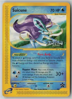 Suicune 53/53 Pokemon TCG Wotc Promo Regular Card 2002 (Moderate Play) MP 1 - Image 1