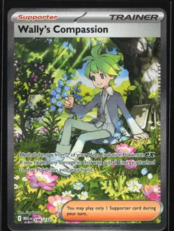 Wally's Compassion 186/132 Mega Evolution Special Illustration Rare Pokemon Card - Image 1
