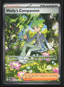 Wally's Compassion 186/132 Mega Evolution Special Illustration Rare Pokemon Card - Image 1
