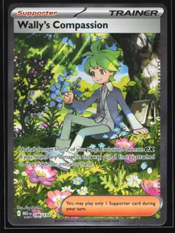 Wally's Compassion 186/132 Mega Evolution Special Illustration Rare Pokemon Card - Image 1