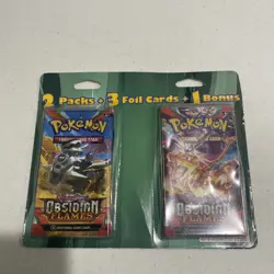 Pokemon cards 2 Packs + 3 Foil Cards + 1 Bonus Obsidian Flames - Image 2