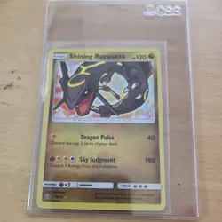 Shining Rayquaza Shining Legends 56/73 Holo Shiny Holo Rare Pokemon TCG Card - Image 1