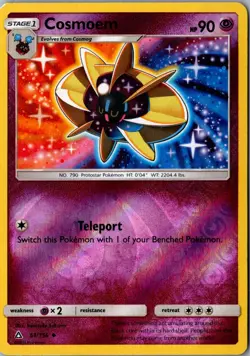 Cosmoem Reverse Holo 61/156 Uncommon SM05 SM - Ultra Prism LP Pokemon Card - Image 1