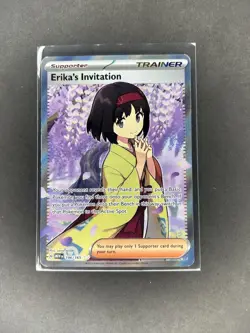 Erika's Invitation Full Art NM 196/165 Scarlet & Violet 151 Pokemon Card - Image 1