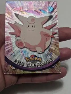 Holo Foil #36 CLEFABLE Pokemon Topps TV Animation Edition Card 1999 (crease) - Image 5