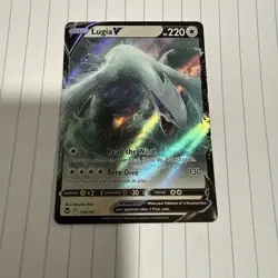 Pokemon Lugia v Full Art Holo Card 138/195 Sword & Shield Silver Tempest - Image 1