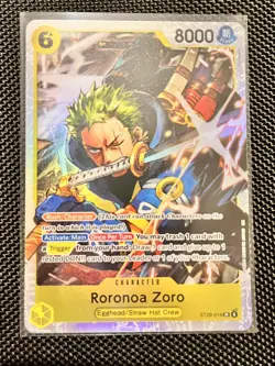 Roronoa Zoro ST29-014 Parallel Starter Deck Promo One Piece Card English - Image 4