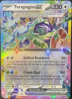 Terapagos ex 128/142 Sv07: Stellar Crown Holo - Pokemon Card - Image 1