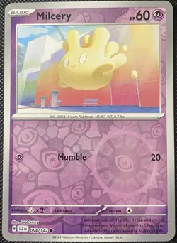 Milcery 064/142 Sv07: Stellar Crown Reverse Holo - Pokemon Card - Image 1
