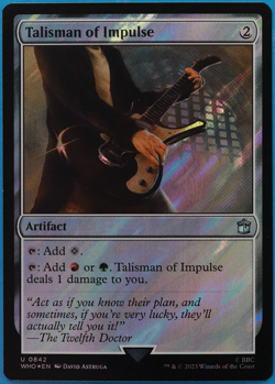 Talisman of Impulse (Surge 842) FOIL Doctor Who NM Surge CARD (496055) ABUGames - Image 1