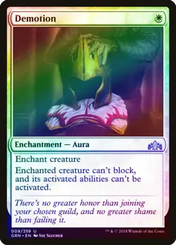 Demotion FOIL Guilds of Ravnica NM White Uncommon MAGIC MTG CARD ABUGames - Image 1