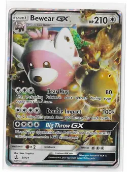 Bewear GX SM34 Black Star Promo Promo Sun & Mon S&M Pokemon TCG Card NM - Image 1