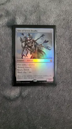 1x Sire of Seven Deaths - Foil Near Mint, English Foundations Singles MTG Magi - Image 1