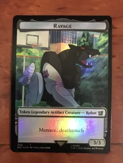 Ravage / Powerstone Token Foil MTG Magic the Gathering Card NM Near Mint BOT - Image 1