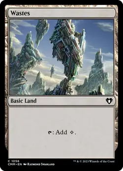 WASTES - #1056 basic land - Commander Masters - C NM MTG - Image 1