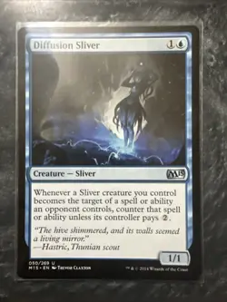 1 Diffusion Sliver #050/269 Uncommon LP Magic: The Gathering Magic 2015 M15 - Image 1