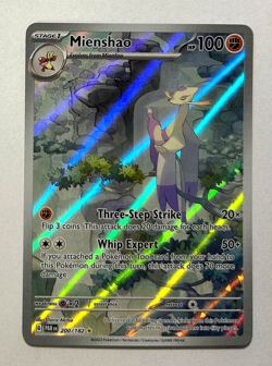 Pokemon Paradox Rift - MIENSHAO - ILLUSTRATION RARE - 200/182 - NM/M - Image 1