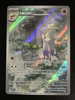 Mienshao 200/182 Pokemon Paradox Rift Full Art Illustration Rare Holo NM - Image 1