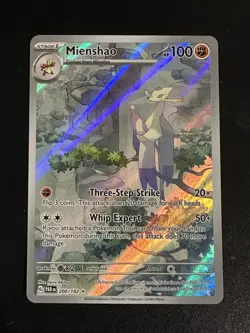 Mienshao 200/182 Pokemon Paradox Rift Full Art Illustration Rare Holo NM - Image 3