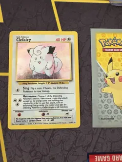 Pokemon Clefairy 5/102 Unlimited Holo Rare Base Set 109💎NM LP +💎 - Image 1