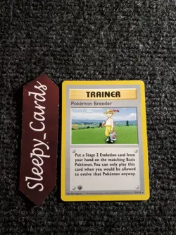 Pokemon Breeder 76/102 - Base Set 1st edition shadowless English (1999) - NM - Image 1
