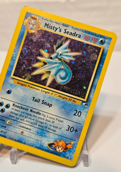 Misty's Seadra 9/132 Gym Heroes SWIRL PreRelease Promo Pokemon 1244 - Image 4