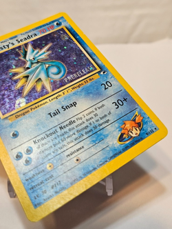Misty's Seadra 9/132 Gym Heroes SWIRL PreRelease Promo Pokemon 1244 - Image 5