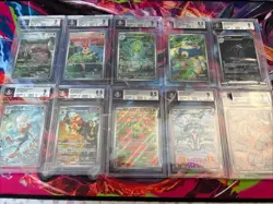 Pokemon 10x Graded Lot Beckett All English IR Lot#23 - Image 1