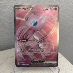 Pokemon TCG Mew Ex 193/165 Scarlet & Violet 151 Full Art Holo Rare - NM - Image 1