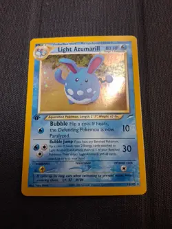 Pokemon Light Azumarill Holo 1st Edition Neo Destiny 13/105 Used Fast Ship - Image 1