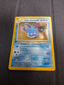Pokemon Light Azumarill Holo 1st Edition Neo Destiny 13/105 Used Fast Ship - Image 3