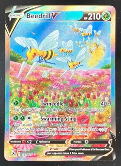 2022 Pokemon Sword & Shield Astral Radiance #161/189 Beedrill V - Image 1