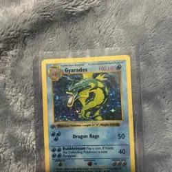 Pokemon Gyarados 6/102 Base Set 1st Edition Shadowless Holo Vintage - Image 4