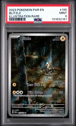 2023 Pokemon: Paradox Rift - Blitzle - 195/182 - Illustration Rare - PSA 9 - Image 1