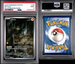 2023 Pokemon: Paradox Rift - Blitzle - 195/182 - Illustration Rare - PSA 9 - Image 3