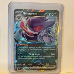 Pokemon TCG Gengar ex Double Rare Holo 104/162 SV05 Temporal Forces (NM) - Image 1