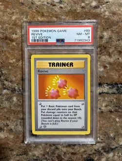 Pokemon TCG Base Set Revive 89/102 1st Edition Shadowless PSA 8 - Image 1