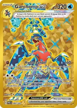 Garchomp ex - 260/182 - Paradox Rift - Gold Full Art - NM - Pokemon TCG - Image 1