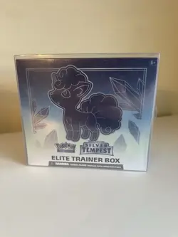 Pokemon TCG Silver Tempest Elite Trainer Sealed Box + Case | *Cut on the Front* - Image 1