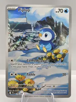 Piplup 98/94, Phantasmal Flames Full Art Holo Illustration Rare, Pokemon TCG, NM - Image 1