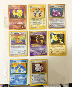 free ship RARE Vintage Pokemon trading Cards Lot 6 Holo 8 Total All Not English - Image 1