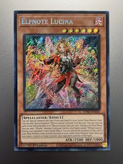Yugioh - Elfnote Lucina Secret Rare BPRO-EN010, Near Mint, 1st Edition - Image 1