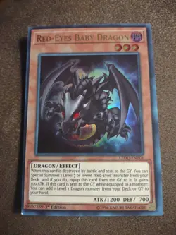 Red-Eyes Baby Dragon LEDU-EN001 Legendary Duelists 1st Edition - Image 1