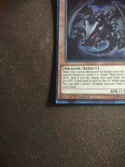Red-Eyes Baby Dragon LEDU-EN001 Legendary Duelists 1st Edition - Image 2