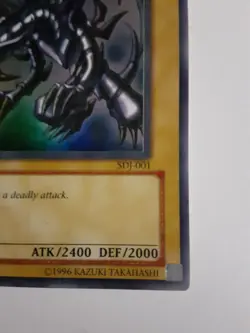 Yugioh Red-Eyes Black Dragon SDJ-001 Unlimited Edition Holo Rare Yu-Gi-Oh! 1996 - Image 2