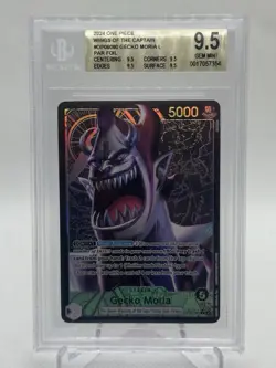 Gecko Moria Alt Art Leader OP06-080 One Piece TCG Wings Of The Captain BGS 9.5 - Image 1